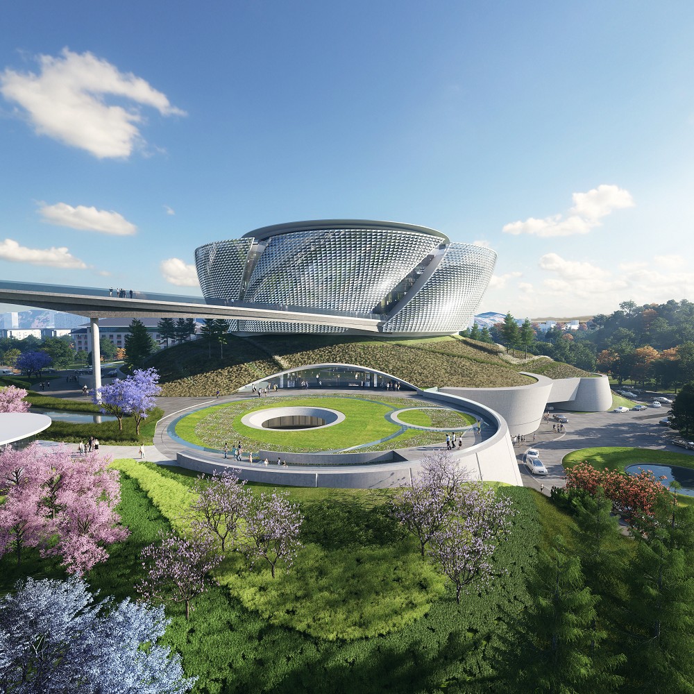 中國國際名酒文化博物館園景及立面