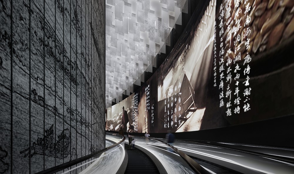 中國國際名酒文化博物館自動扶梯 (歷史隧道)