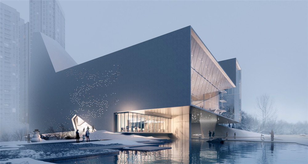 「韓國仁川松島國際都市新公共圖書館設計國際競賽」第二名