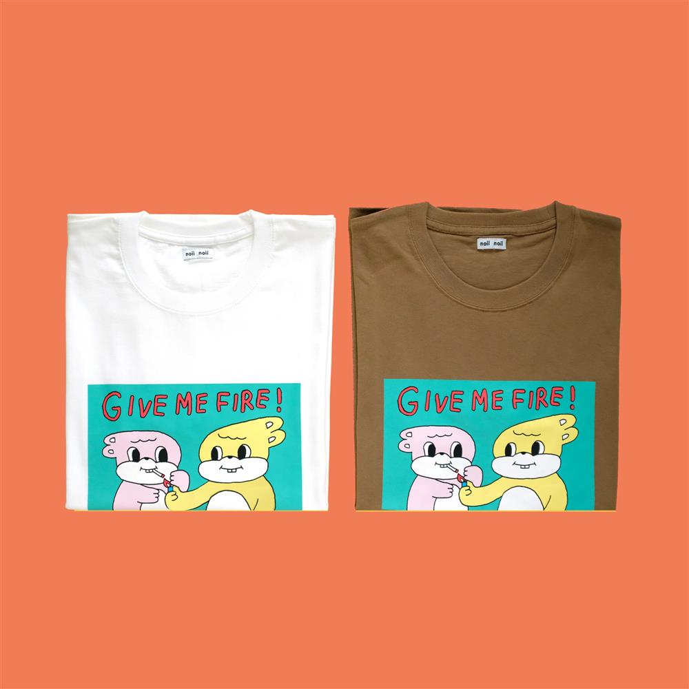 noii noii give me fire質感厚棉tee NT$ 1,380