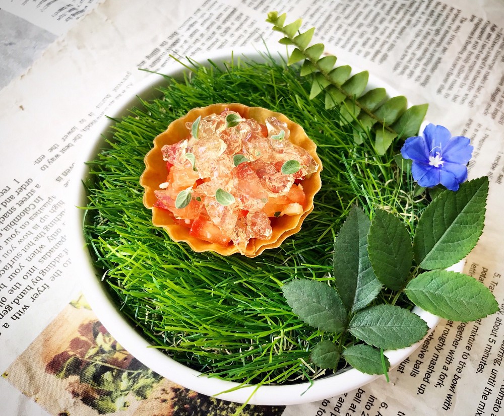 青田藝集瑞典月菜色圖(開胃菜,冬日番茄塔1) 青田藝集瑞典月菜色圖(開胃菜,冬日番茄塔1)