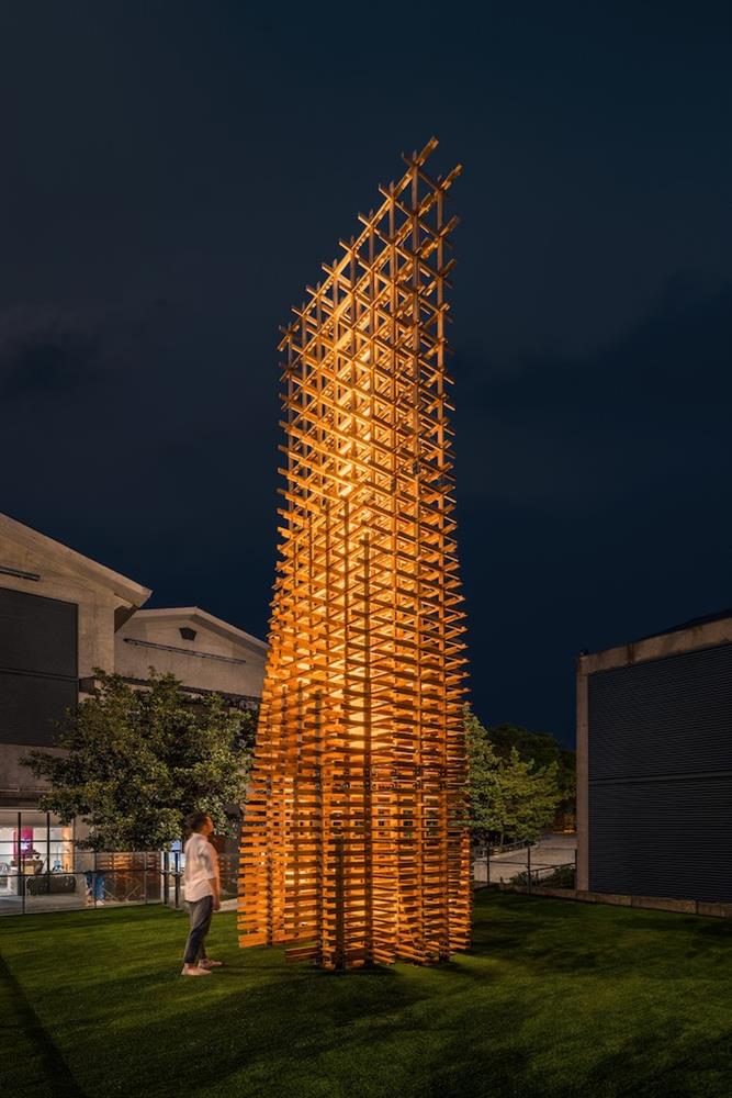 「魯班塔」宜蘭傳藝中心新地標！范承宗操刀以傳統工藝技法的數位演繹4