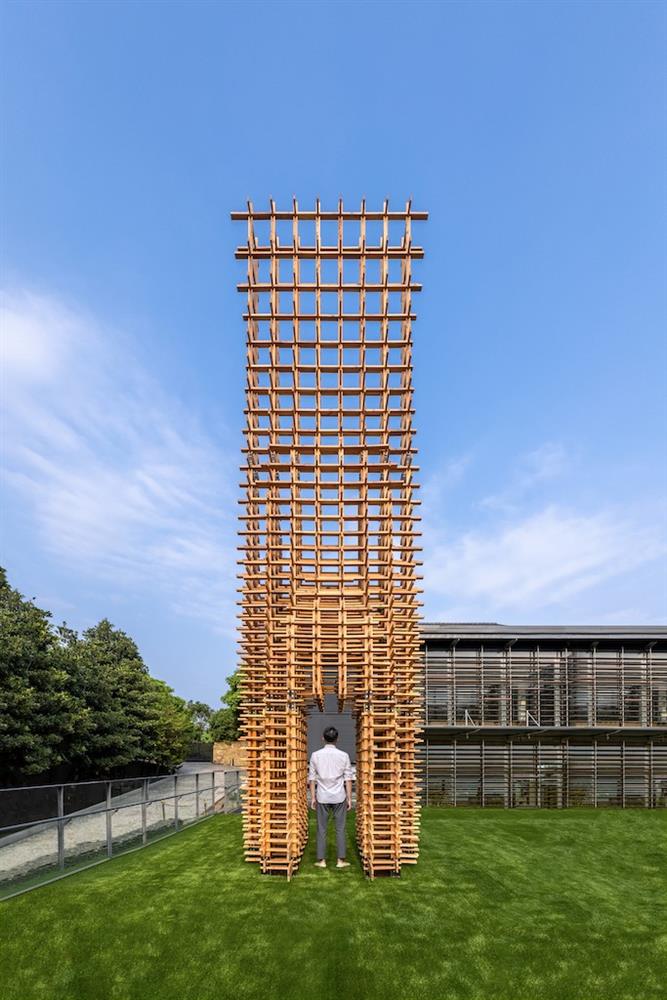 「魯班塔」宜蘭傳藝中心新地標！范承宗操刀以傳統工藝技法的數位演繹14