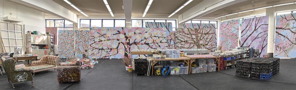 達米恩赫斯特《櫻花盛放》巴黎開展 達米恩赫斯特《櫻花盛放》巴黎開展