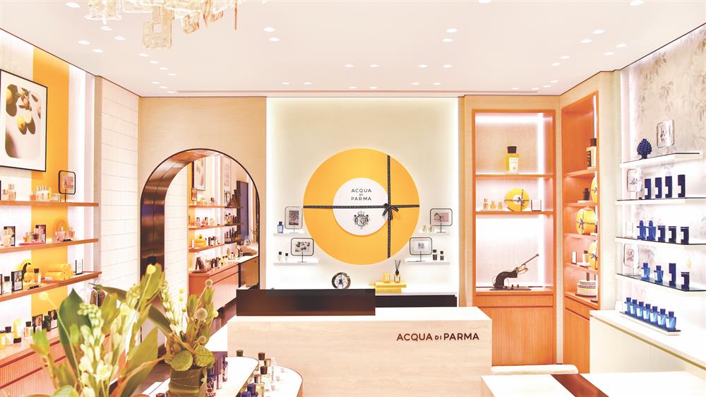 2. CASH DESK FULL VIEW義大利Acqua di Parma進駐微風信義！百年奢華香氛給你最純正的義式體驗