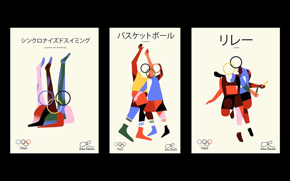 東京奧運插畫Jordan Robertson3 東京奧運插畫Jordan Robertson3