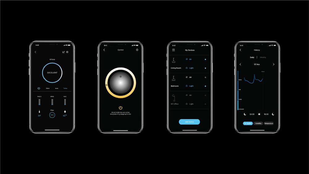 具空氣清淨功能的燈具「Airluna」！搭載PACO專利技術可摧毀空氣中有害物質