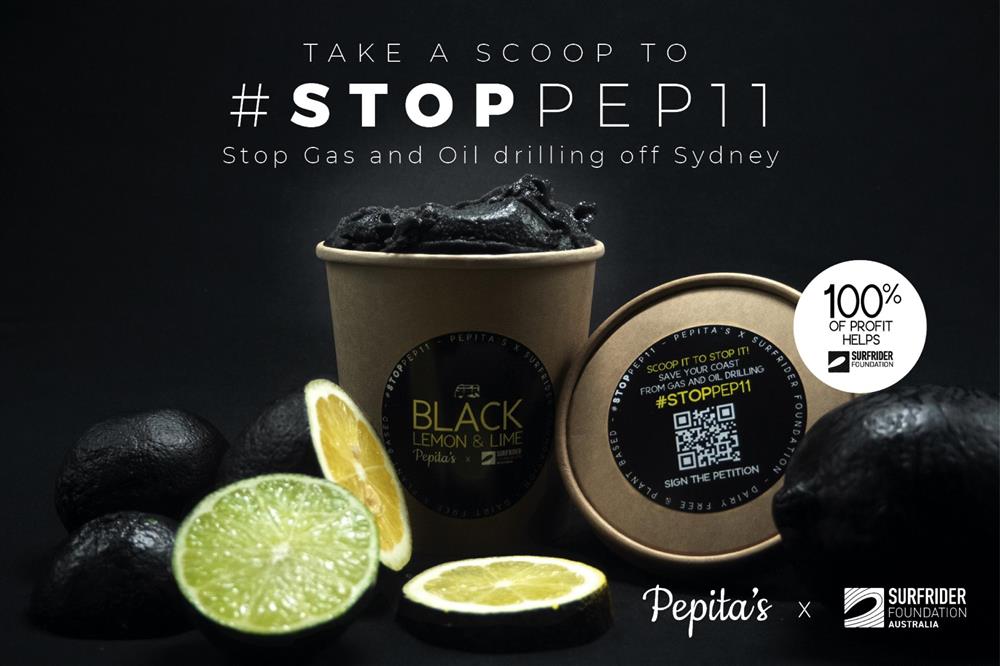 澳洲雪梨冰淇淋店Pepita's黑色冰淇淋廣告ed