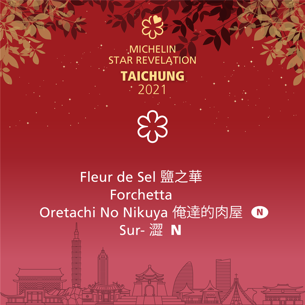 2021米其林台北台中餐廳名單11