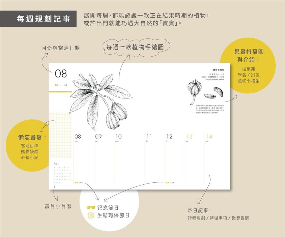 2022臺灣種實週曆4 2022臺灣種實週曆4