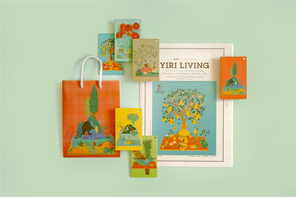 把植物香氣畫進6座絕美盆景！插畫家川貝母打造「伊聖詩20週年」主視覺限量週邊