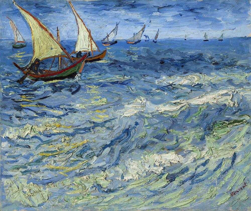 Vincent van Gogh, La Mer aux Saintes-Maries, 1888 Vincent van Gogh, La Mer aux Saintes-Maries, 1888