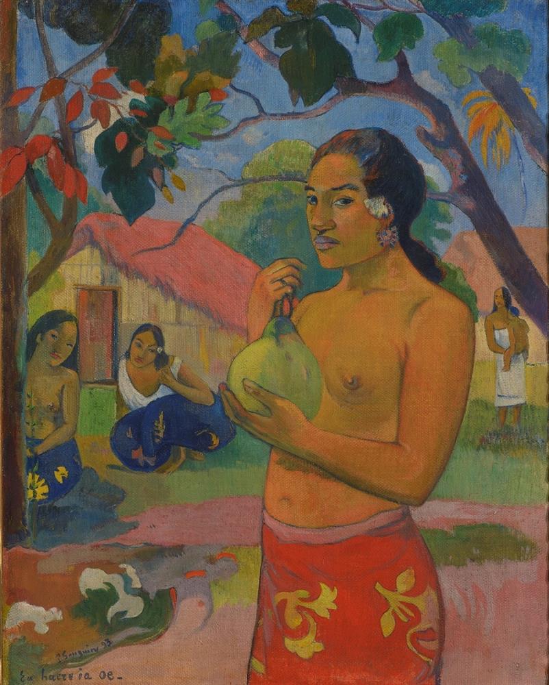 Paul_Gauguin_Eu_haere_ia_oe_Ou_vas-tu__La_Femme_au_fruit_Tahiti_1893 Paul_Gauguin_Eu_haere_ia_oe_Ou_vas-tu__La_Femme_au_fruit_Tahiti_1893