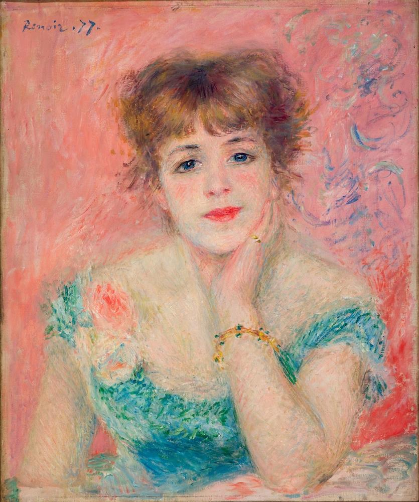 Auguste Renoir, Portrait de Jeanne Samary ou La Reverie, Paris, 1877. Auguste Renoir, Portrait de Jeanne Samary ou La Reverie, Paris, 1877.