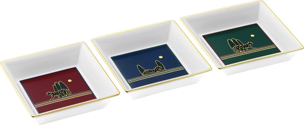 一套三件Panthère de Cartier美洲豹托盤