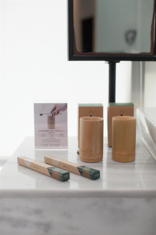 品牌-元泰竹藝社設計的竹牙刷、隨手杯與承億文旅共同打造「滿足，滿竹」主題房