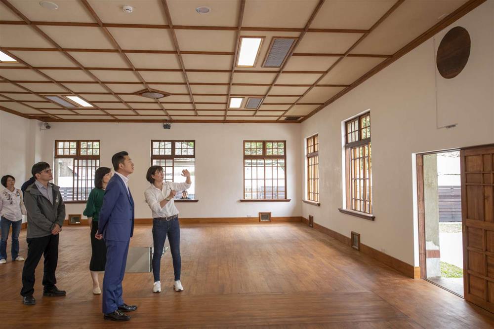 4.林智堅市長日前視察修復完工的「新竹少年刑務所演武場」。圖為資料照。