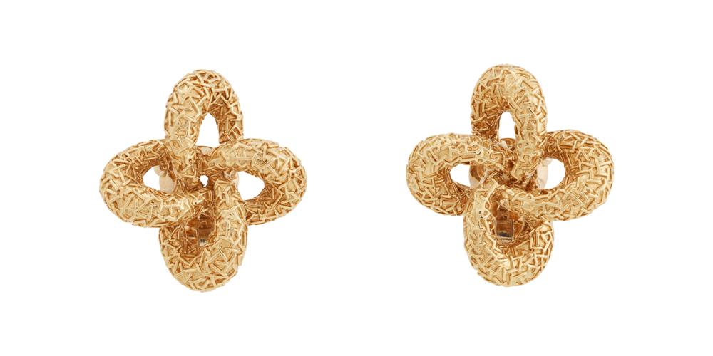 Volutes耳環，1970年，黃K金，Heritage典藏系列