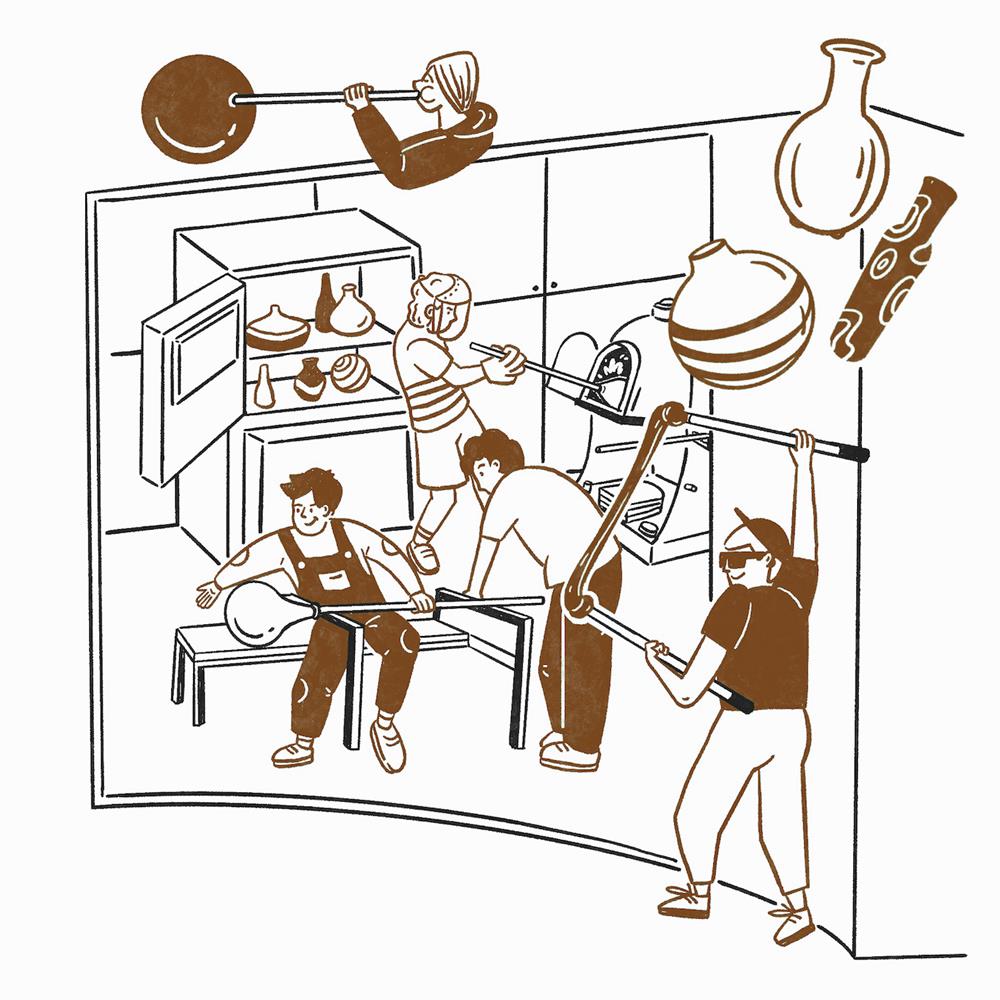 玻璃工坊即將於美麗華旗艦店展開(插畫僅供示意)