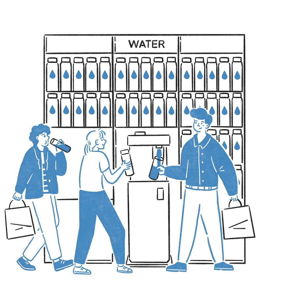 給水機服務即將於美麗華旗艦店展開(插畫僅供示意)