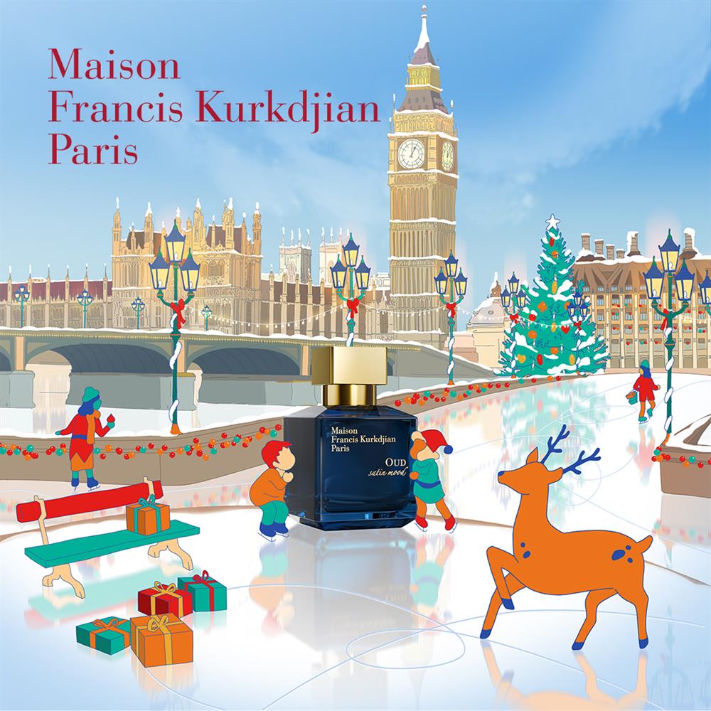 MFK 2021耶誕系列_法國精品香氛Maison Francis Kurkdjian譜寫馥郁耶誕童話_Secondary Visual_OUD SATIN MOOD