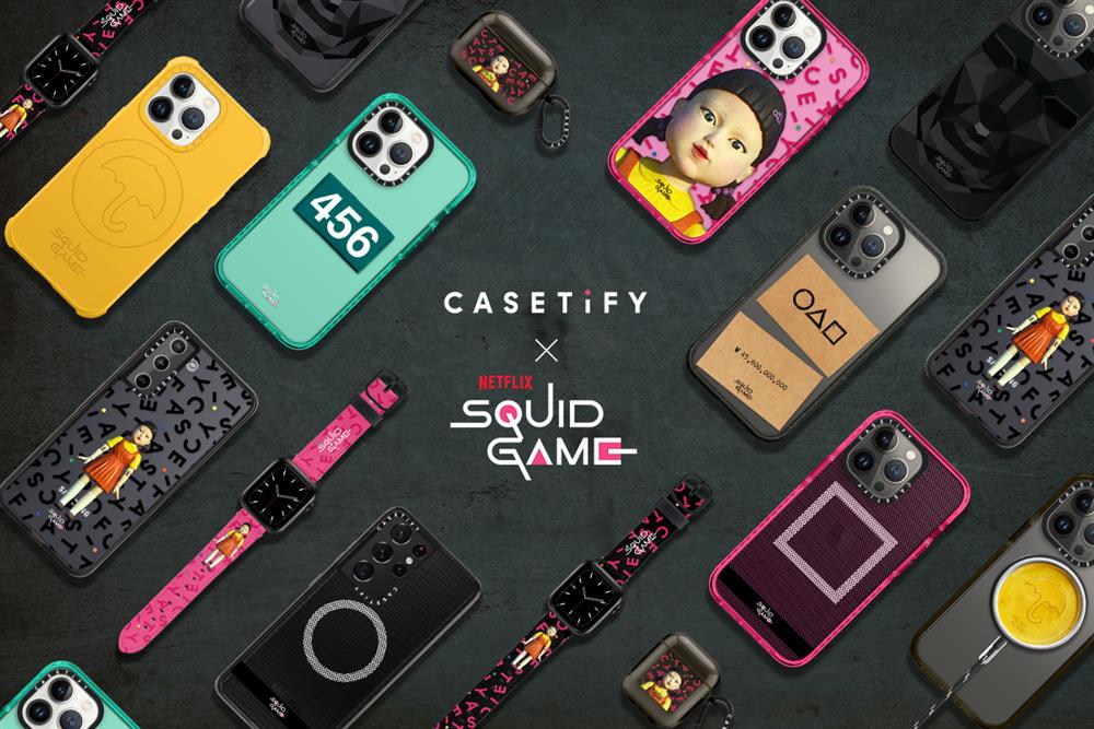 圖1. CASETiFY 與風靡全球的 Netflix 影集《魷魚遊戲》合作,推出獨家限量聯名系列電子配件 圖1. CASETiFY 與風靡全球的 Netflix 影集《魷魚遊戲》合作,推出獨家限量聯名系列電子配件