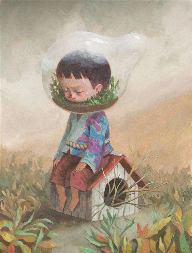 CC Gallery，Mark Jeffrey R. Santos，Pause，壓克力，45.7 x 60.9 cm，2020