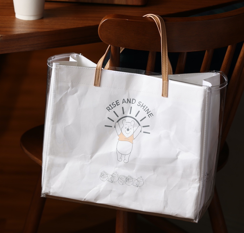 小熊維尼PVC可拆白牛皮袋