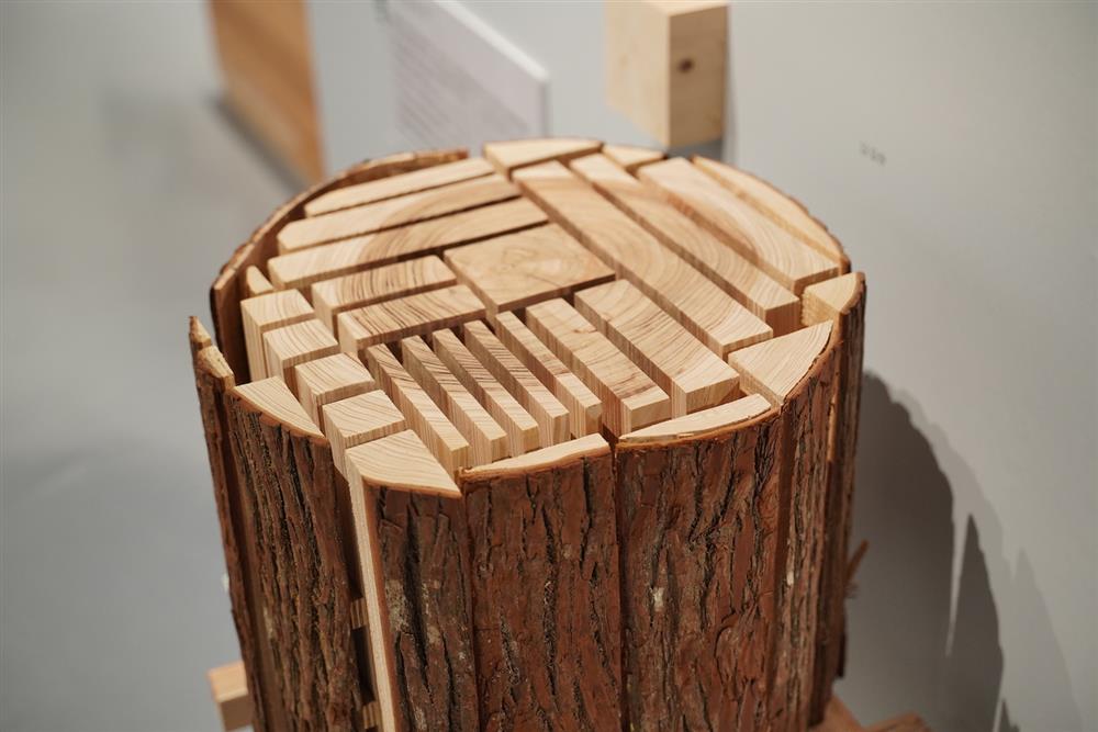 原木切分建材模型.