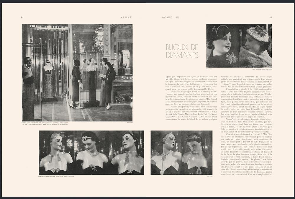 Vogue Fr janvier 1933 article