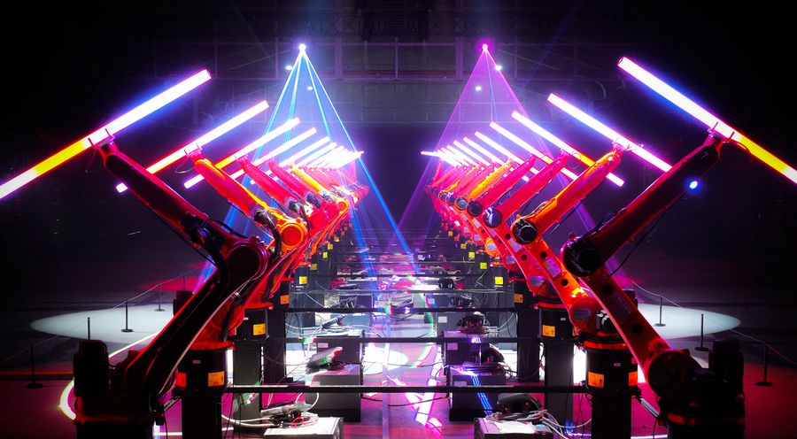 機械手臂加入「2022台灣燈會在高雄」，「千手光劍」有看頭！ (4)