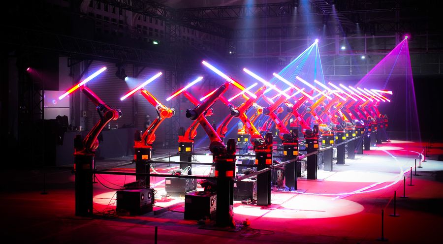 機械手臂加入「2022台灣燈會在高雄」，「千手光劍」有看頭！ (7)