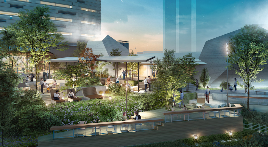 Garden Area_ Public bathhouse Image - OMO7 Osaka by Hoshino Resorts