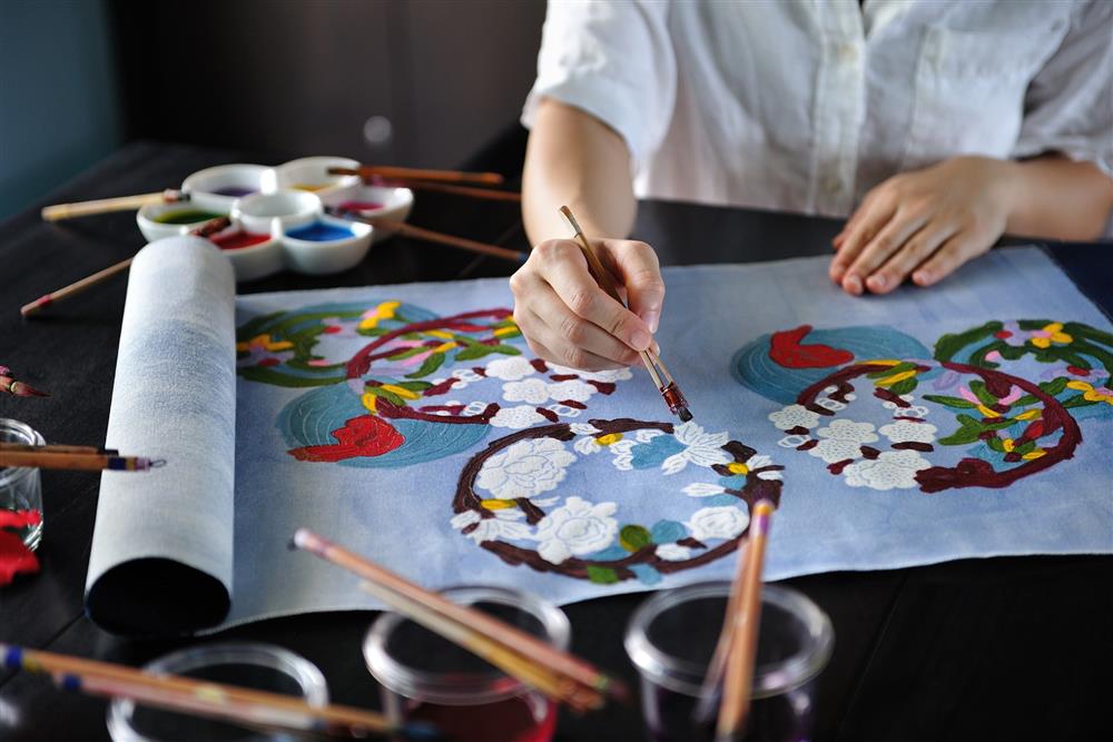 【星のや沖縄】みーぐすい紅型滞在_紅型体験2