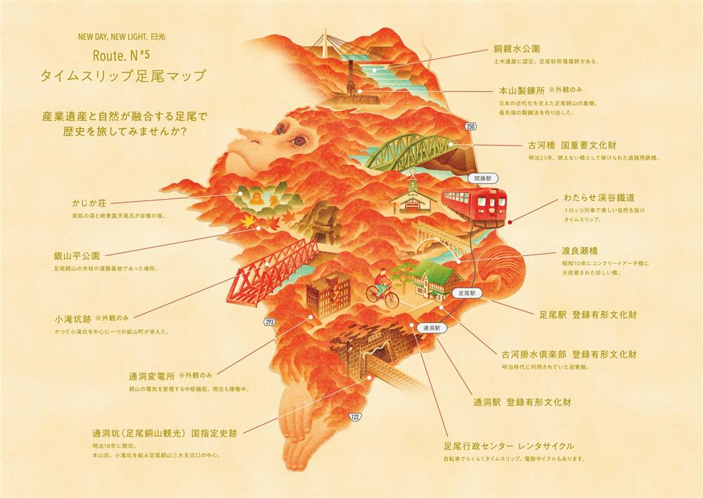 日本日光市觀光地圖設計3