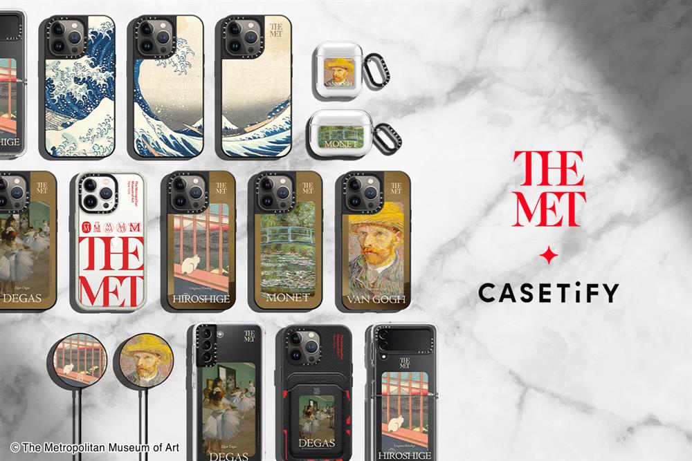 圖1. CASETiFY 首度聯手紐約大都會藝術博物館推出限量聯名藝術電子配件
