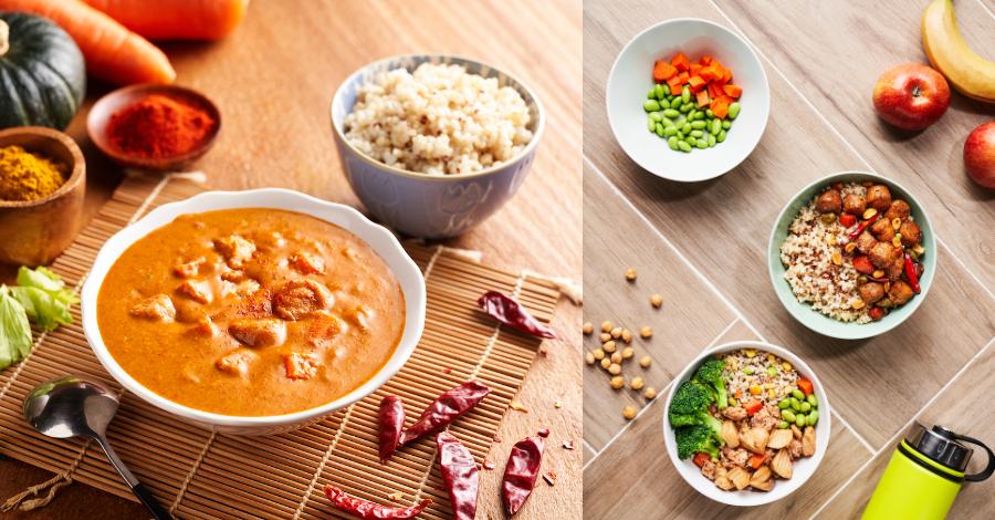 RicoRico全植物原料低熱量健康餐！七纖蔬咖哩飯、未來雞球，讓你不吃肉也能補充蛋白質