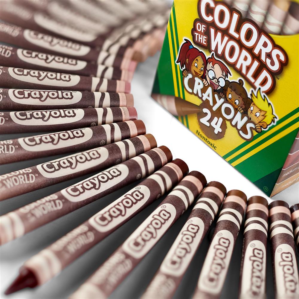 「Crayola 世界彩色蠟筆」以24種蠟筆顏色代表來自世界各地的膚色|誠品書店 「Crayola 世界彩色蠟筆」以24種蠟筆顏色代表來自世界各地的膚色|誠品書店