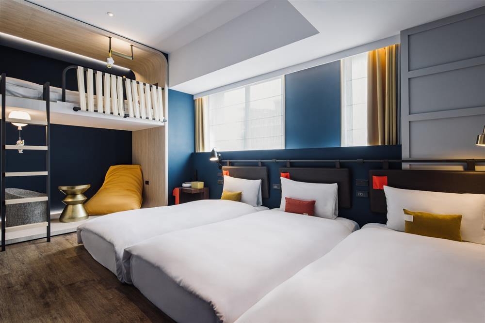 小檔台中悅樂旅店歡樂四人房