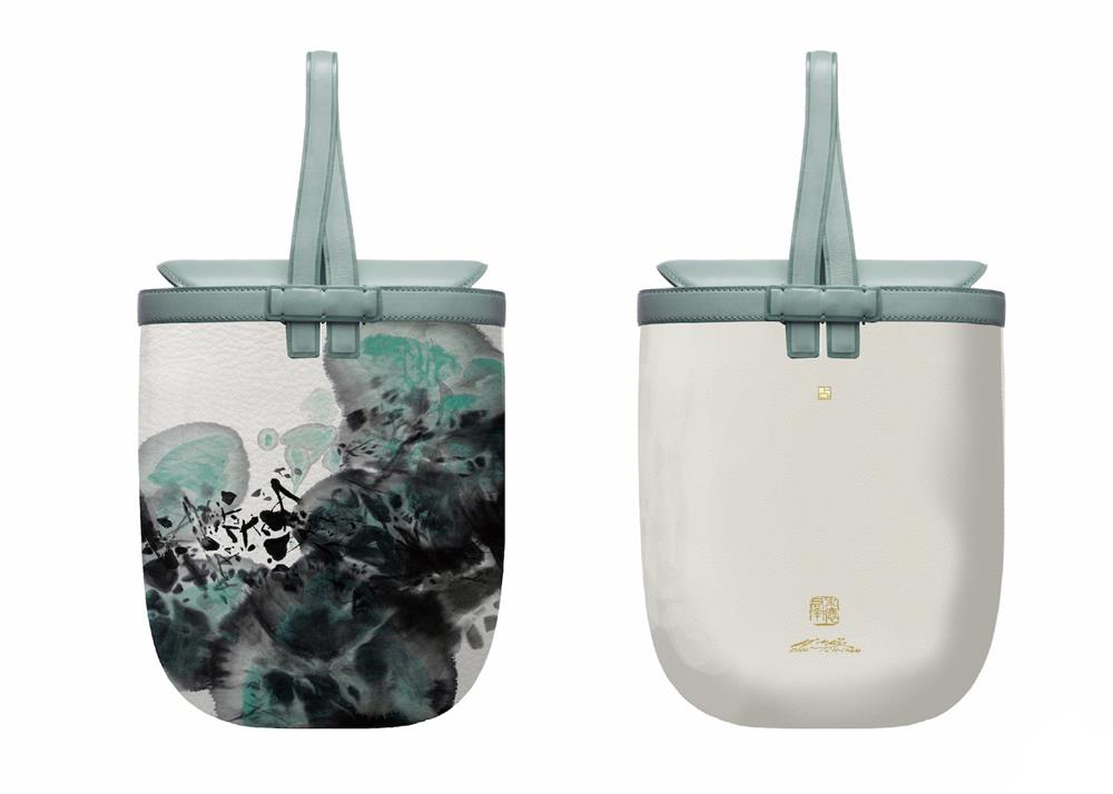 朱德群抽象水墨聯名_限量款攬月系列手袋-2