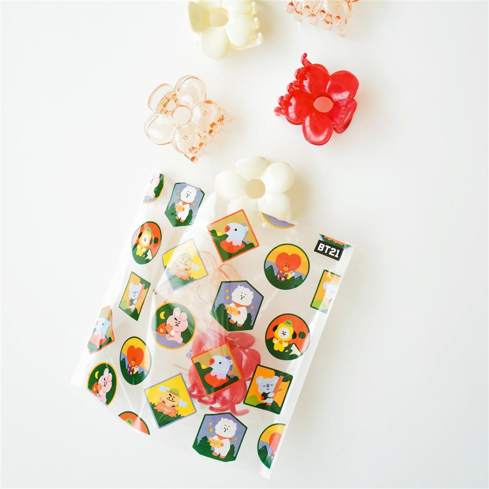 BT21環保徽章抗菌魔鬼氈夾鏈袋_NT$449 (10入一盒）_1