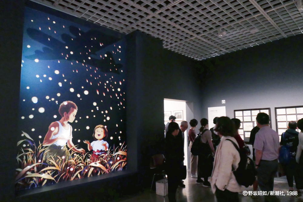 圖片來源：聯合數位文創提供。展區介紹(日本現場) © 野坂昭如／新潮社, 1988