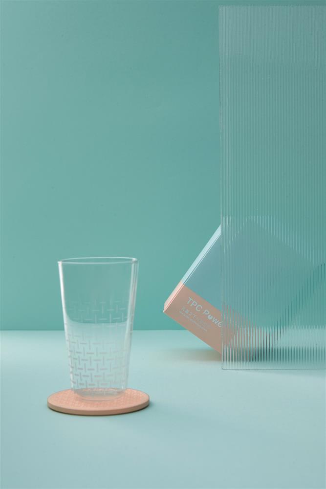 04【人孔蓋杯墊玻璃杯套裝組】十字紋款