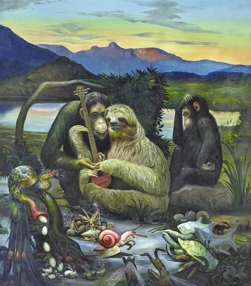 Teachings to a Sloth_2018_100x102cm 的副本