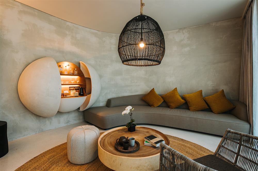 平原房特殊彎曲牆面