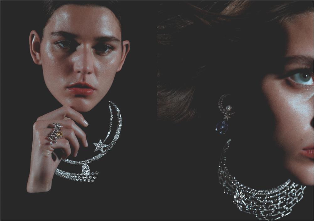 Lune Etincelante Necklace & Lune Talisman Earrings