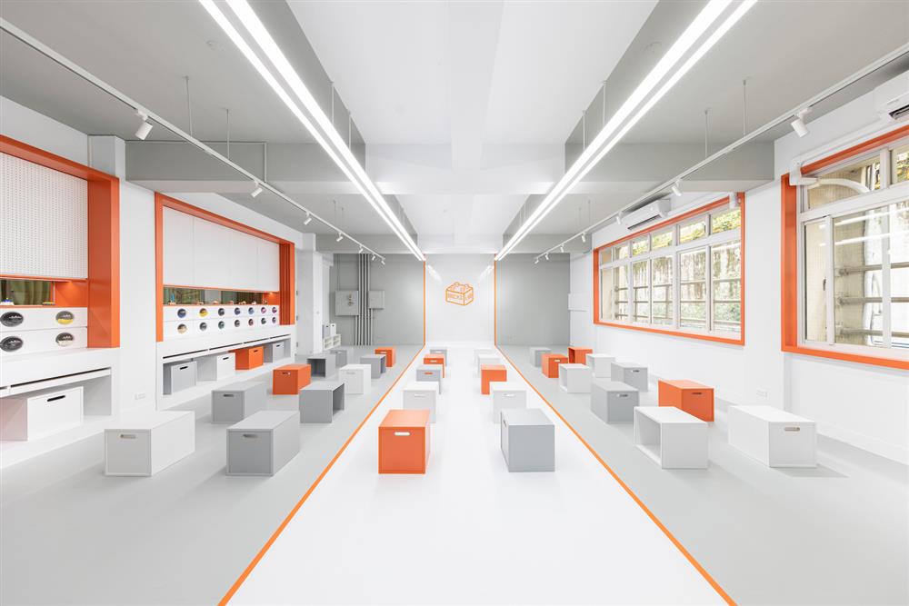 落地樂高積木牆