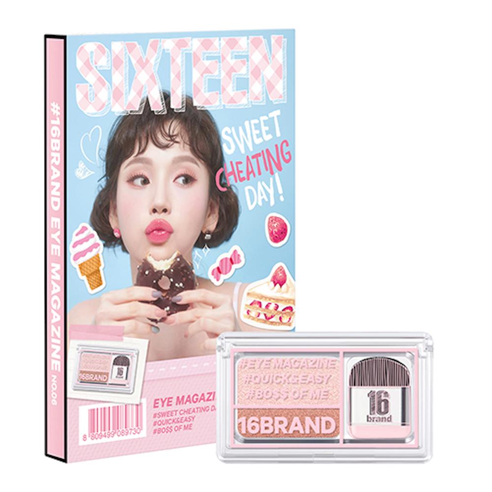 16brand產品照 - 迷你雜誌3秒眼影 #06 Sweet cheating day 甜點盤(圖片來源:16brand Taiwan提供) 16brand產品照 - 迷你雜誌3秒眼影 #06 Sweet cheating day 甜點盤(圖片來源:16brand Taiwan提供)