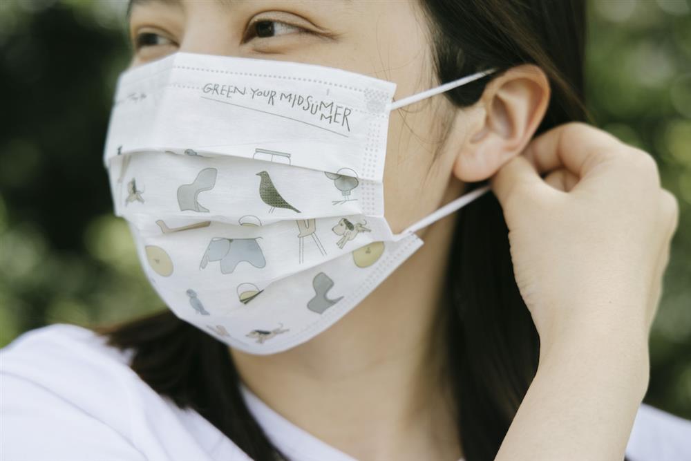 北歐櫥窗_北歐綠仲夏_鄧彧聯名口罩_設計款 北歐櫥窗_北歐綠仲夏_鄧彧聯名口罩_設計款