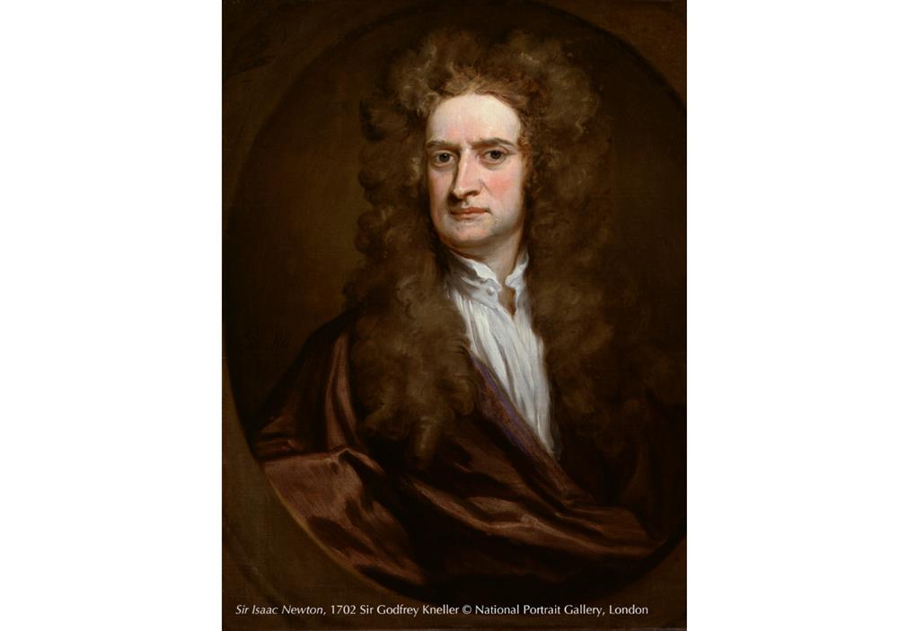 〈艾薩克．牛頓爵士〉，哥佛雷．內勒爵士於1702創作。圖片版權：英國國家肖像藝廊。